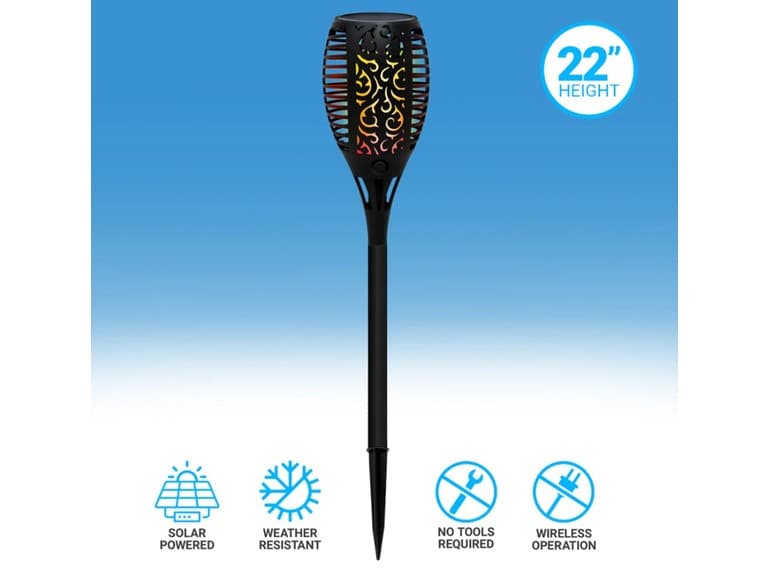 Aduro Solar Powered Flame LED Torch