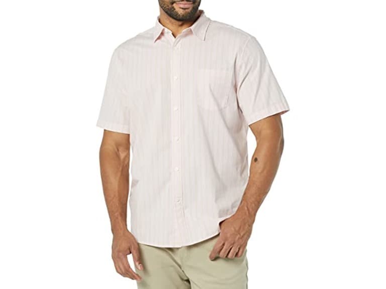 Amazon Essentials Mens SS Dress Shirt w Stretch