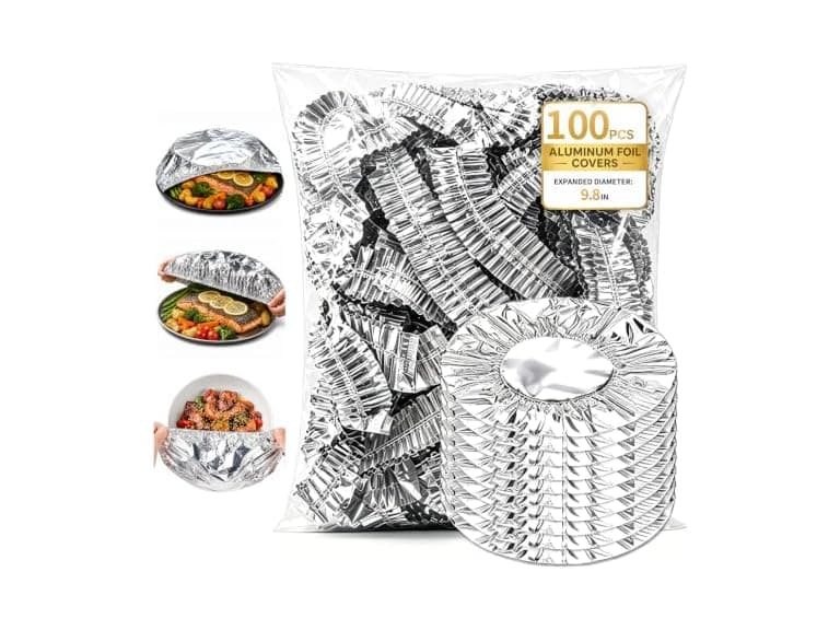 Ufimcit 100pcs Aluminum Foil Food Covers