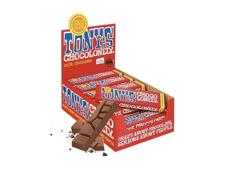 Tonys Chocolonely Belgian Milk Choc 20ct