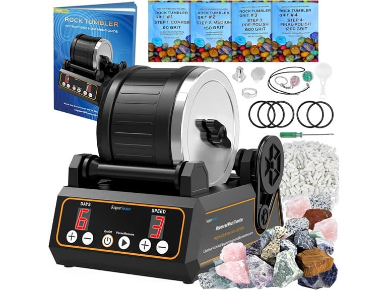 K1 Pro Professional Advanced Rock Tumbler Polisher Kit