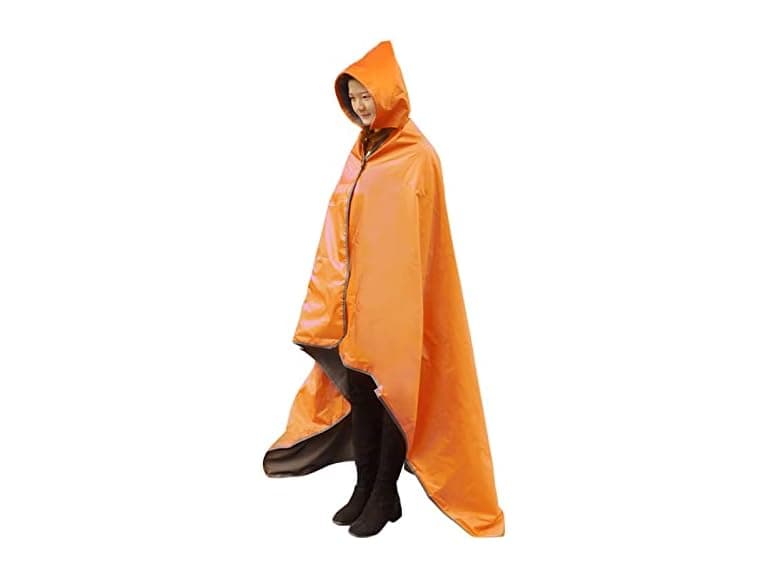 DUKUSEEK Waterproof Stadium Blanket Orange