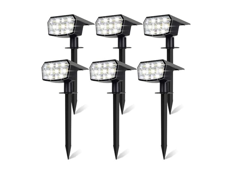 Sucolite 6-Pack Solar Spot Lights, Cool White