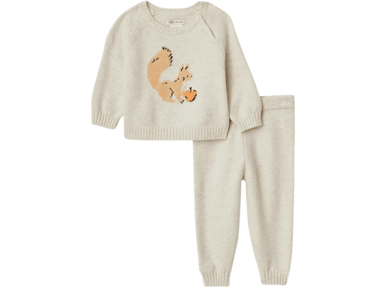 Amazon Essentials Sweater Set Ivory 3T