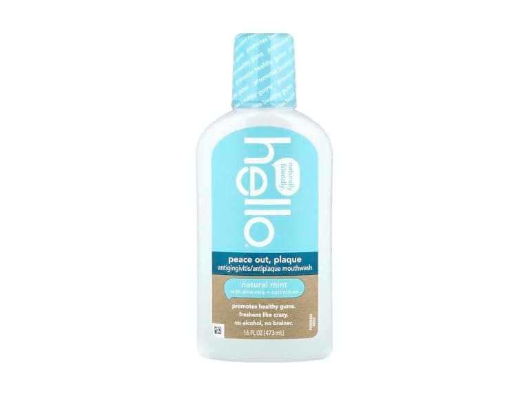 Hello Antigingivitis Mouthwash Natural Mint