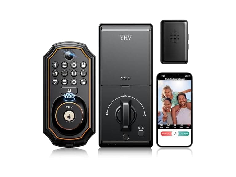 Smart Door Lock w/ Camera & Fingerprint