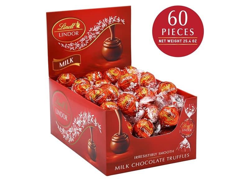 Lindt LINDOR Milk Choc Truffles 60ct Box