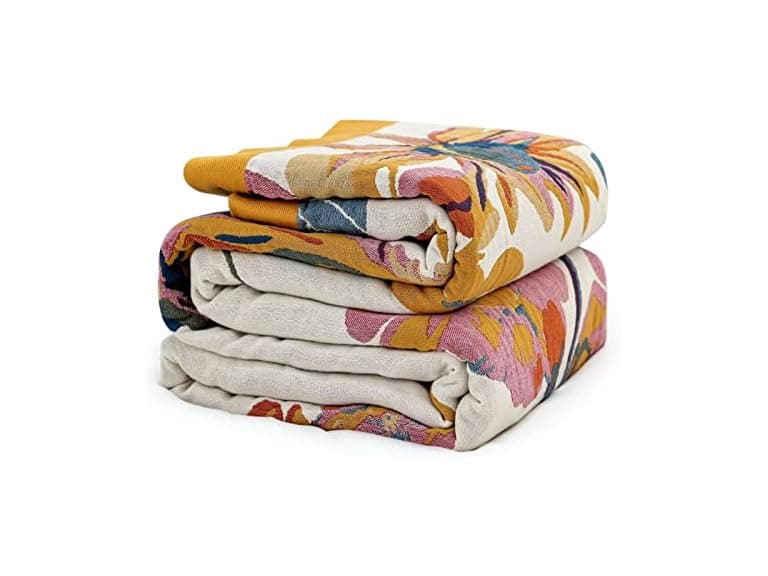 MSGKV 60x80 Boho Cotton Throw Blanket