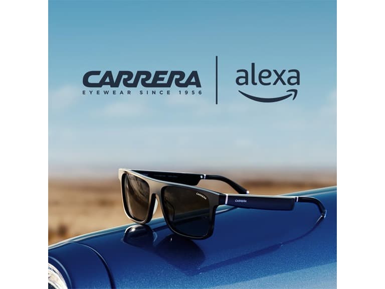 Carrera Smart Glasses with Alexa Smart - Square Sprinter Black Frames