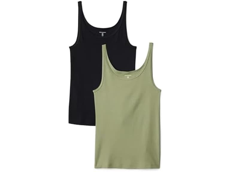Amazon Essentials Women 2-Pack Slim-Fit Thin