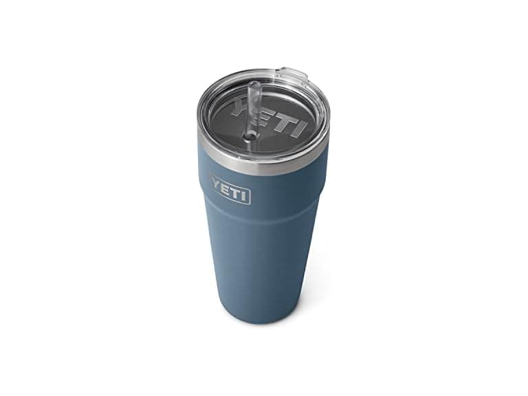 YETI Rambler 26oz Straw Cup, Nordic Blue