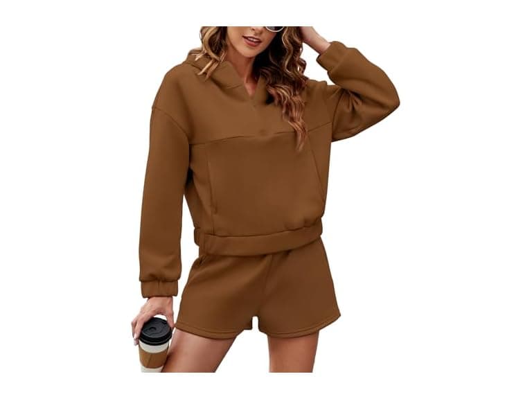 Fkeep Women Piece Sweatsuit Outfits Half Zip Set