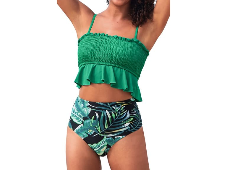 CUPSHE Two Piece Ruffled Swimsuit