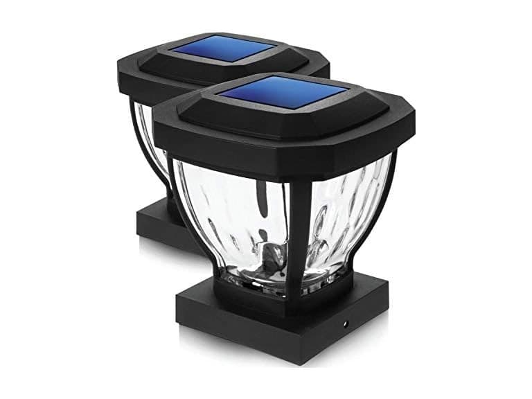 Home Zone Security 2PK Solar Post Cap Light- Choose Color