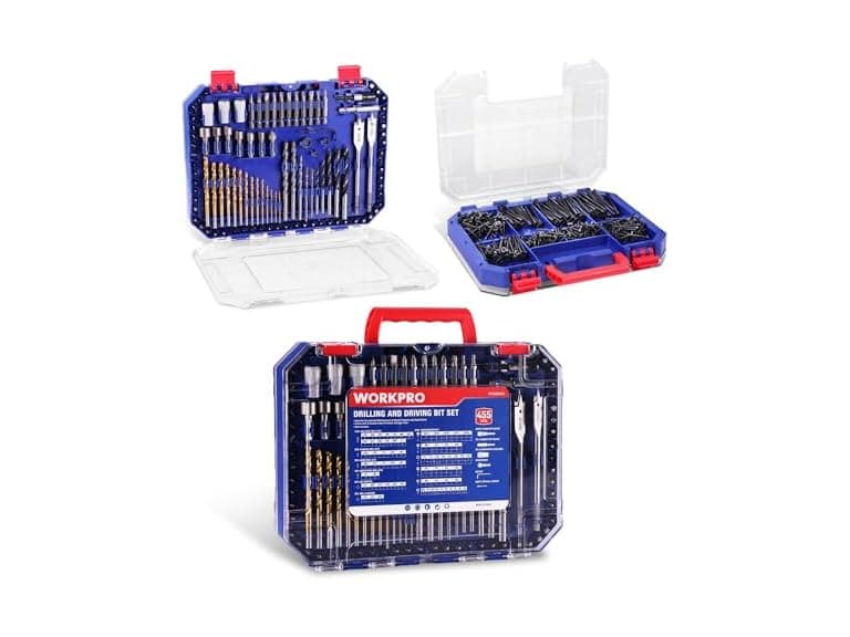 WORKPRO 455pc Drill & Bit Set