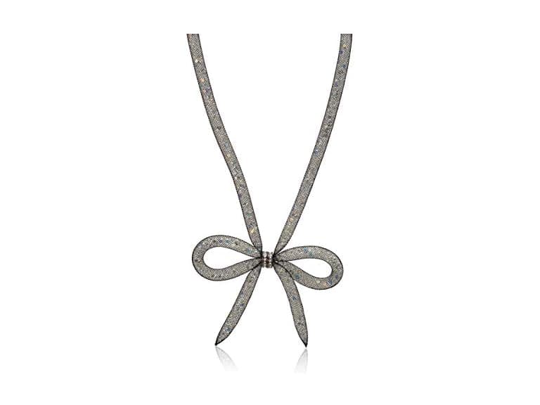 Betsey Johnson Mesh Bow Necklace