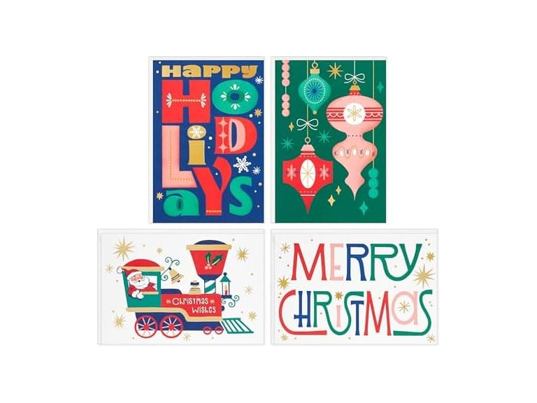 Hallmark Bulk Retro Christmas Card Assortment