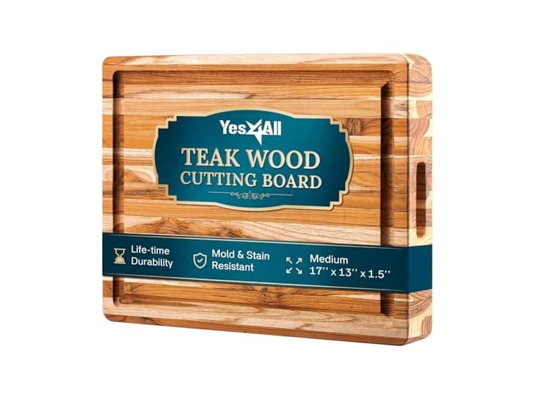 Yes4All Teak Cutting Board 17"x13"