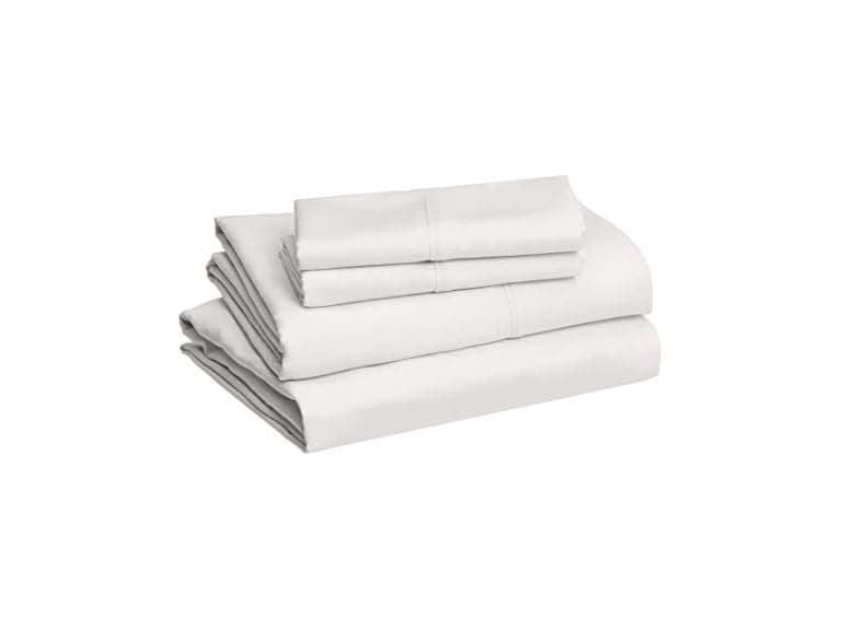 Amazon Basics 4 Piece Queen Sheet Set, 4PK