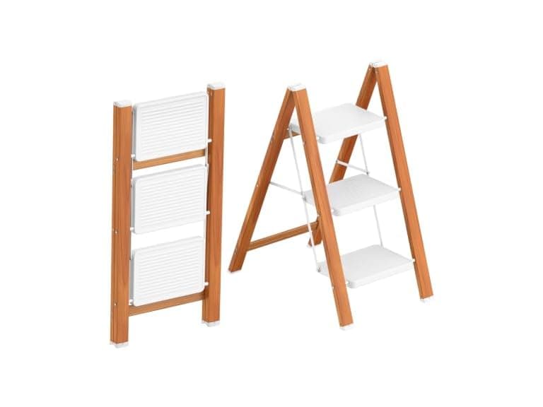 HBTower 3-Step Folding Aluminum Ladder