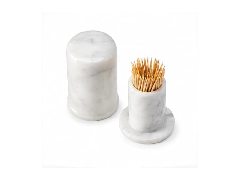 Apasqro Natural Marble Toothpick Holder