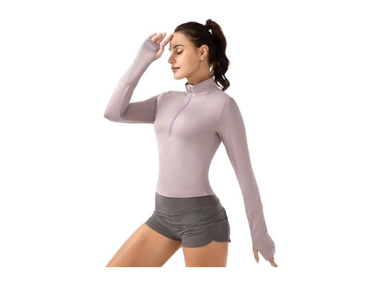 Ggov Women Crop Tops Women's Long Shirt Purple