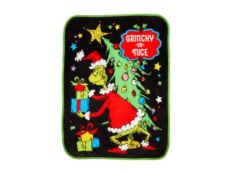Dr. Seuss The Grinch Throw 46 in x 60 in