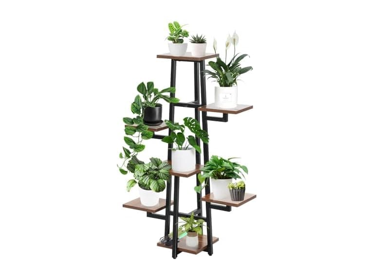 ZIXNEXKOO 8-Tiered Metal Plant Shelf