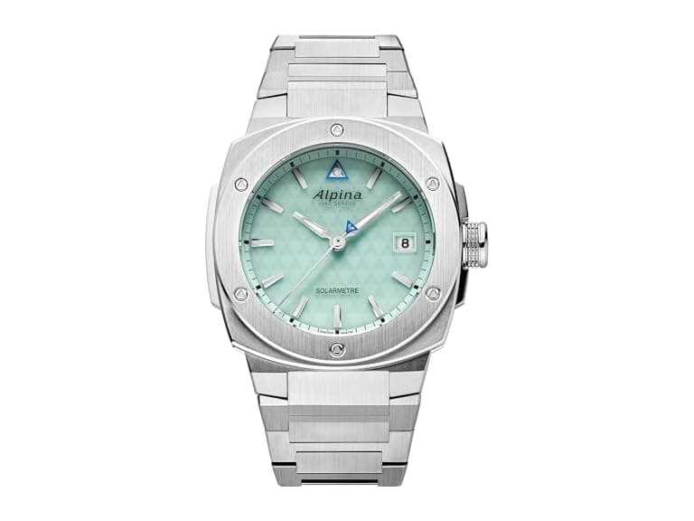 Alpina Unisex Solar Powered Solarmeter, Teal Dial