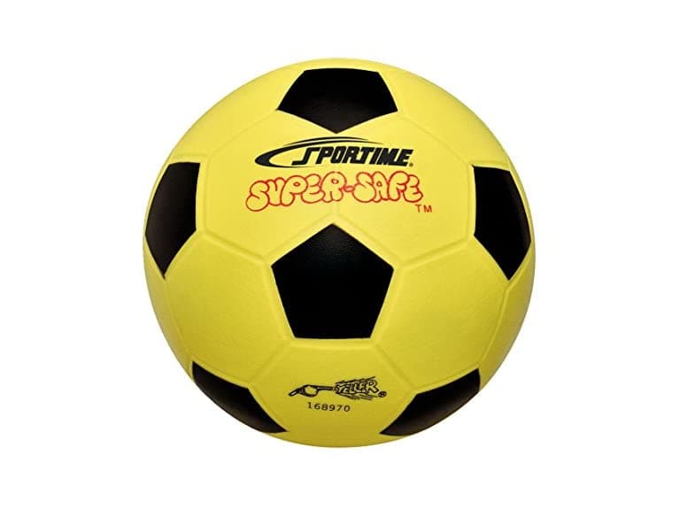 Sportime Super-Safe 8 in Soccer Ball, Yellow/Black