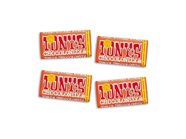 Tonys Chocolonely Milk Choc Caramel 4 Bars