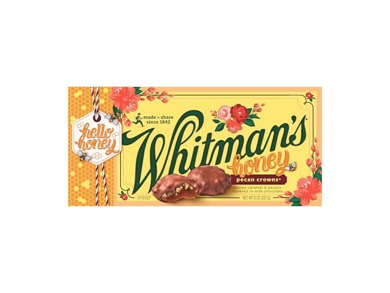 Whitmans Honey Pecan Crowns Gift Box 8oz