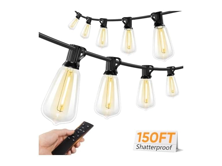 Brightever Outdoor String Lights w/Remote