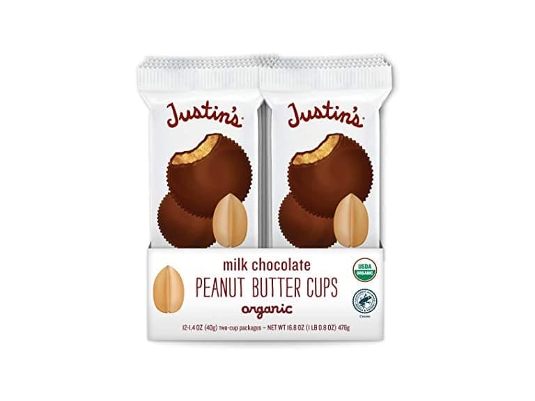 Justins Organic Milk Choc PB Cups 12pk