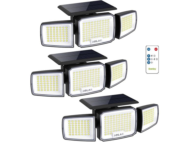 DAMINY Solar Security Light with Radar Motion Sensor