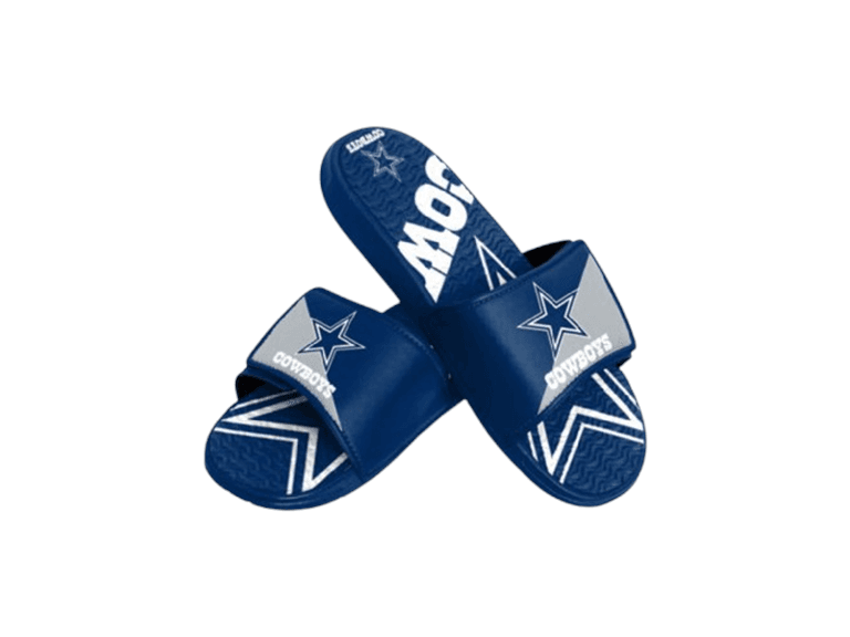 FOCO Men Dallas Cowboys NFL Logo Gel Slides