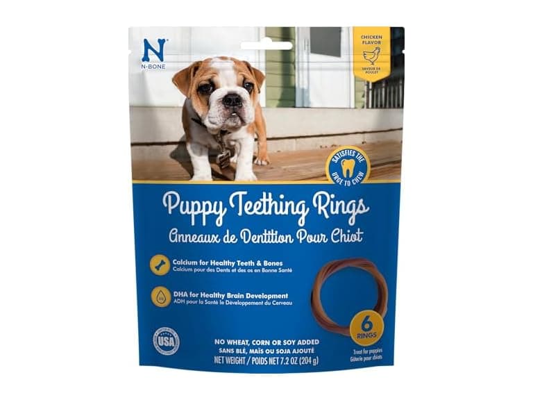 N-Bone Puppy Teething Ring Chicken Flavor