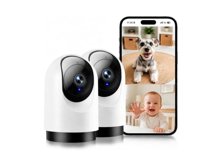 YOTON 2K 360° Indoor Security Camera 2pc