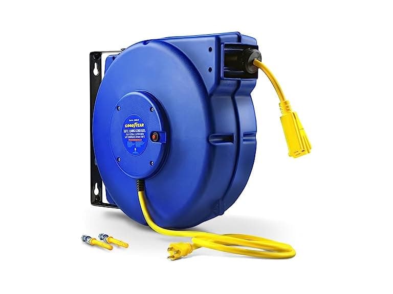 GOODYEAR Ext Cord Reel Retractable 12AWG x 65'