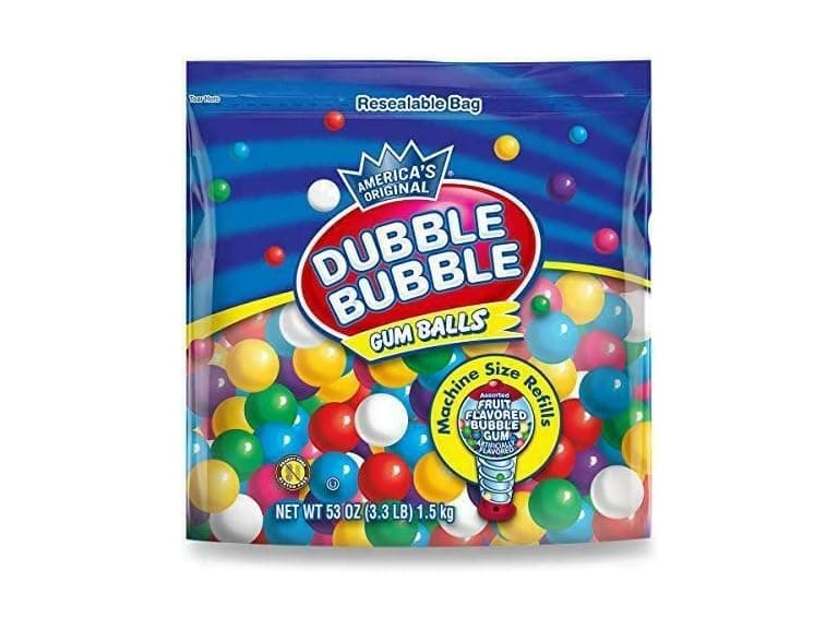 Dubble Bubble Gumball Refill 53 OZ Resealable Bag