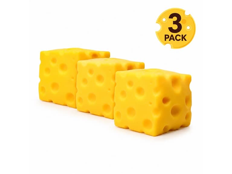 Twilight Squishy Sensory Toys Cheese, 3PK