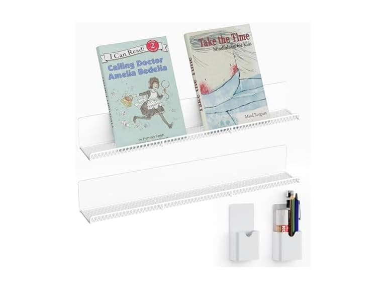 DTUQYX Magnetic Bookshelf 17" 2-Pack