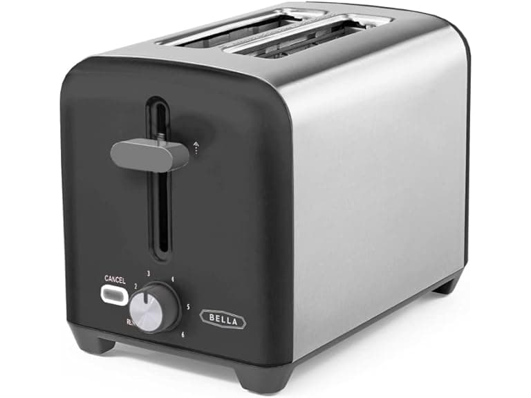 BELLA 2 Slice Toaster, Stainless