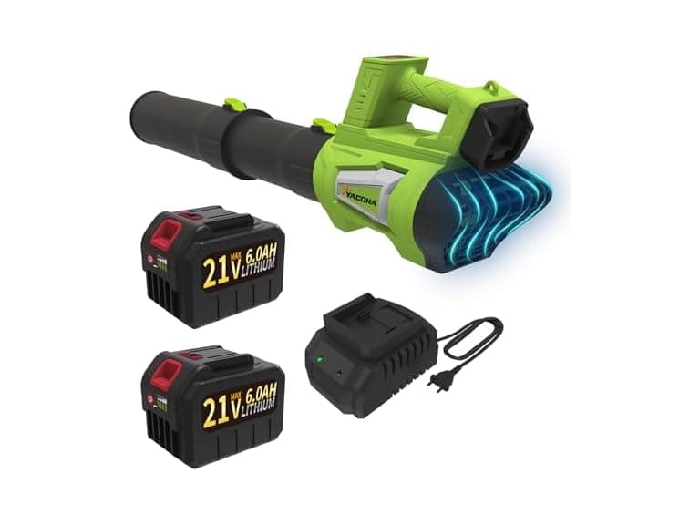 Green 21v Cordless Leaf Blower