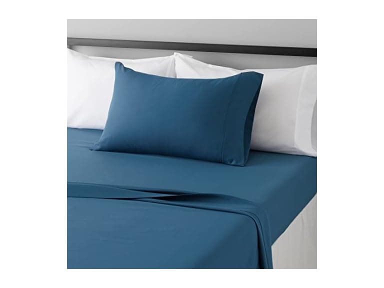 Amazon Basics 3Pc Teal Sheet Set, Twin