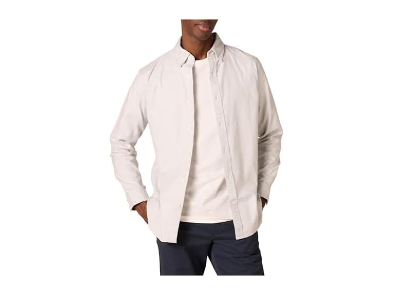 Amazon Essentials Mens LS Stretch Oxford Regular