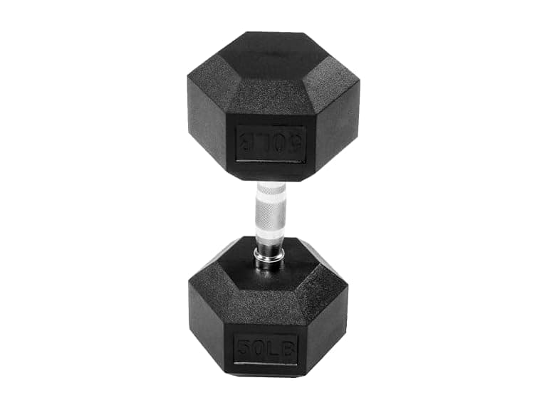 Signature Fitness Fitvids  Dumbbell, 50lbs Single