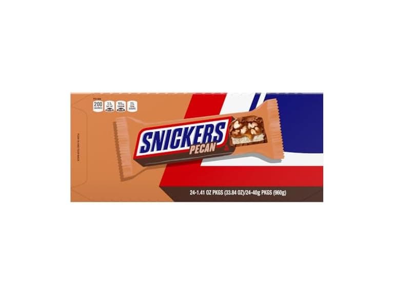 Snickers Pecan Milk Choc Bars 24pk 33.8o
