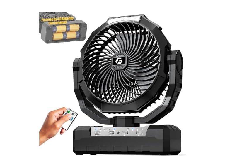 Wavmill D Battery Fan Black