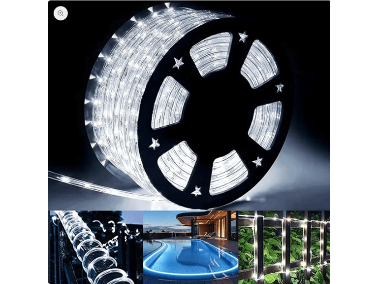 Hakol 500 LED Outdoor Rope Lights – 28M/92ft- Cool White